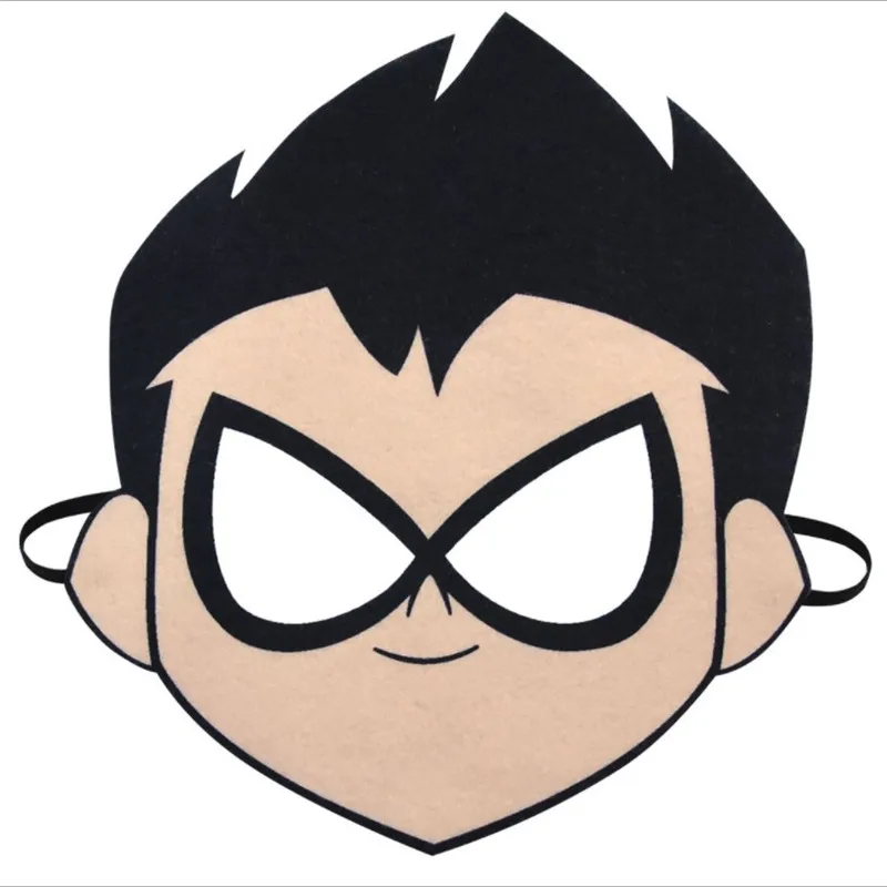 Костюм для косплея из аниме Титаны го Детский комбинезон Robin Red маска плащ наряд