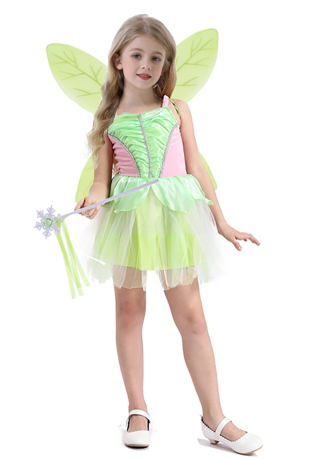 

Anime Accessories Clothes Princess Summer Kawaii Fairy Dress Wings Cosplay Costume For Girl Role-playing Party Birthday Dresses
