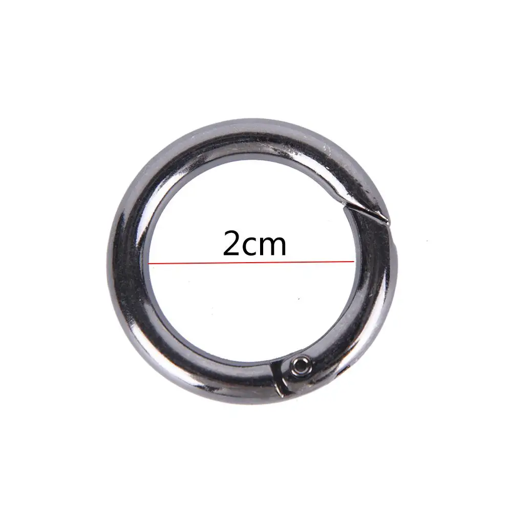 

10Pcs New Metal HIgh Quality Women Man Bag Accessories Rings Hook Key Chain Bag