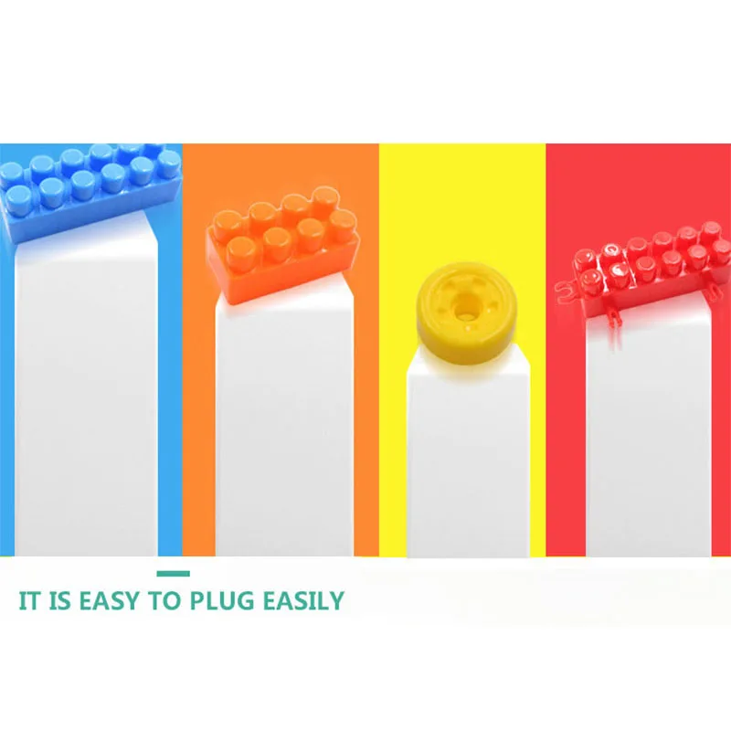 

Kids Creative DIY Toy Building Blocks Assembling Toys Brick Bulk Set Assembles Particles Colorful Brick Toys for Children Gift