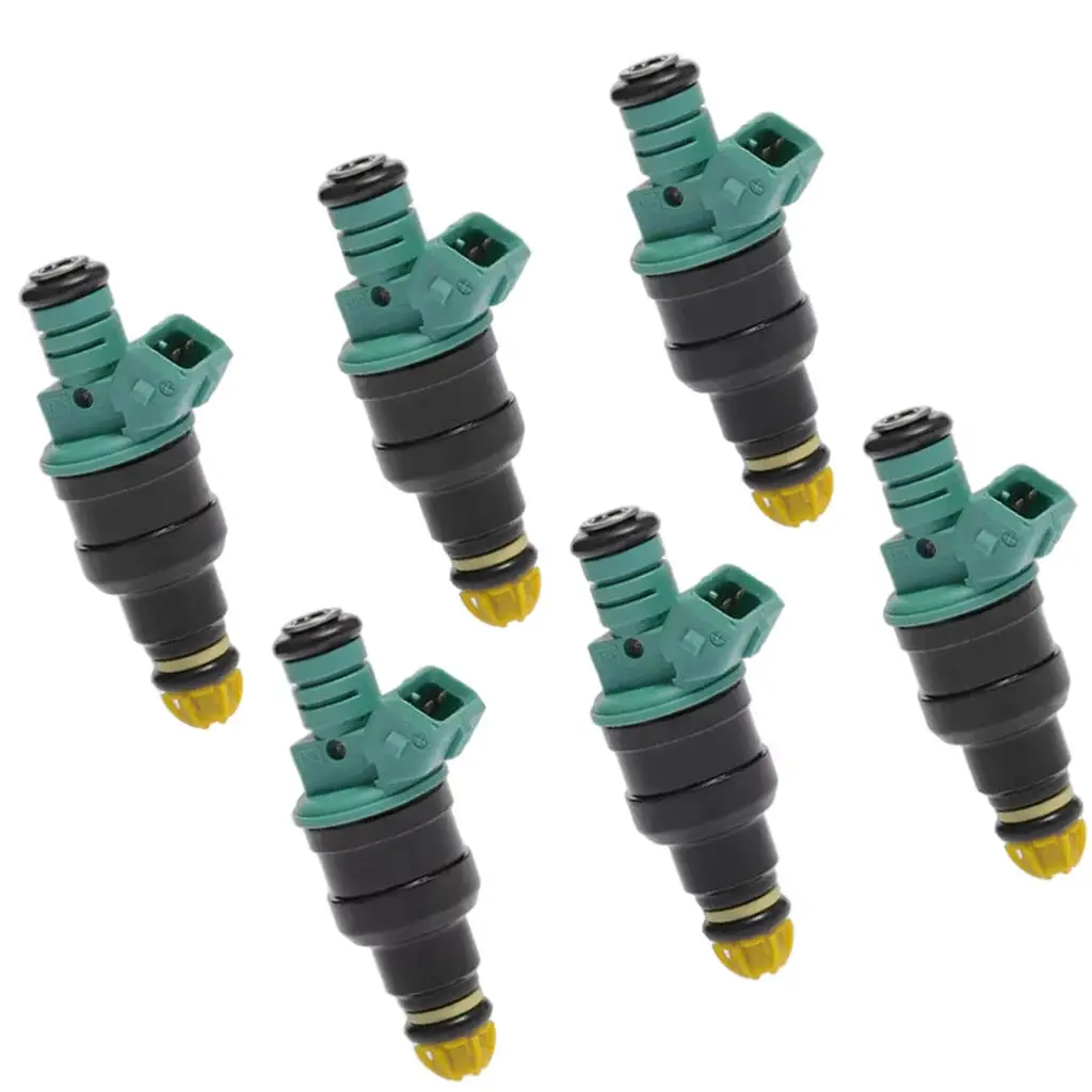 

6 Pieces Fuel Injectors Replacements Fuel Injection Engine Parts for BMW 325i 525i 323IS 525It M3 0280150415 FJ292