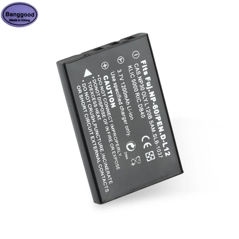 3 7 V 1200 мА/ч FNP 60 NP60 SLB 1137 1037 CNP 30 K5000 D Li2 Li 20B Камера аккумулятор для Fujifilm 50i F401 F601Z F410