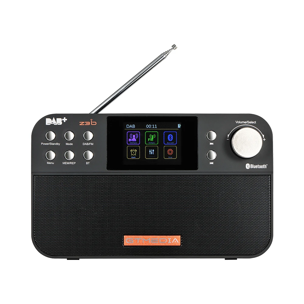 GTMEDIA Z3B Z3 DAB+ приемник Портативный цифровой DAB FM стерео радио приемное устройство с 2,4 дюймов TFT Дисплей Bluetooth часы-будильник