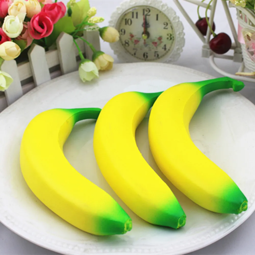 

Slow Rising Squishy Banana Wrist Hand Pad Rest Kids Toy Charm Home Decoration