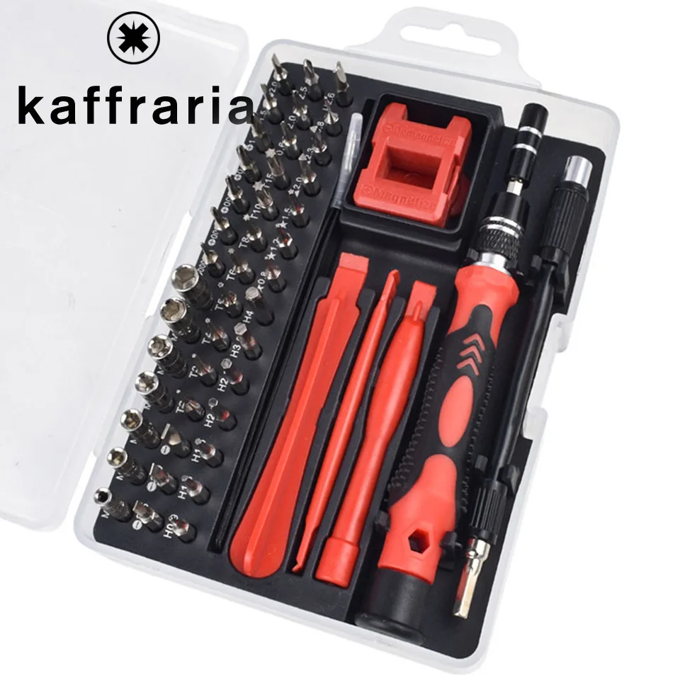 52 в 1 Набор отверток бит прецизионных ручки наборы магнитных шурупов ручные