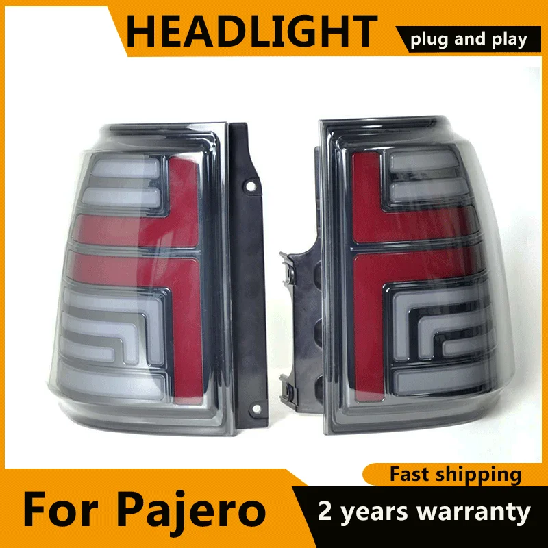 

Car styling for Mitsubishi Pajero taillights 2009-2020 LED Car Tail Light Rear Brake Light Stop Reverse Lamp Car Light Assembly
