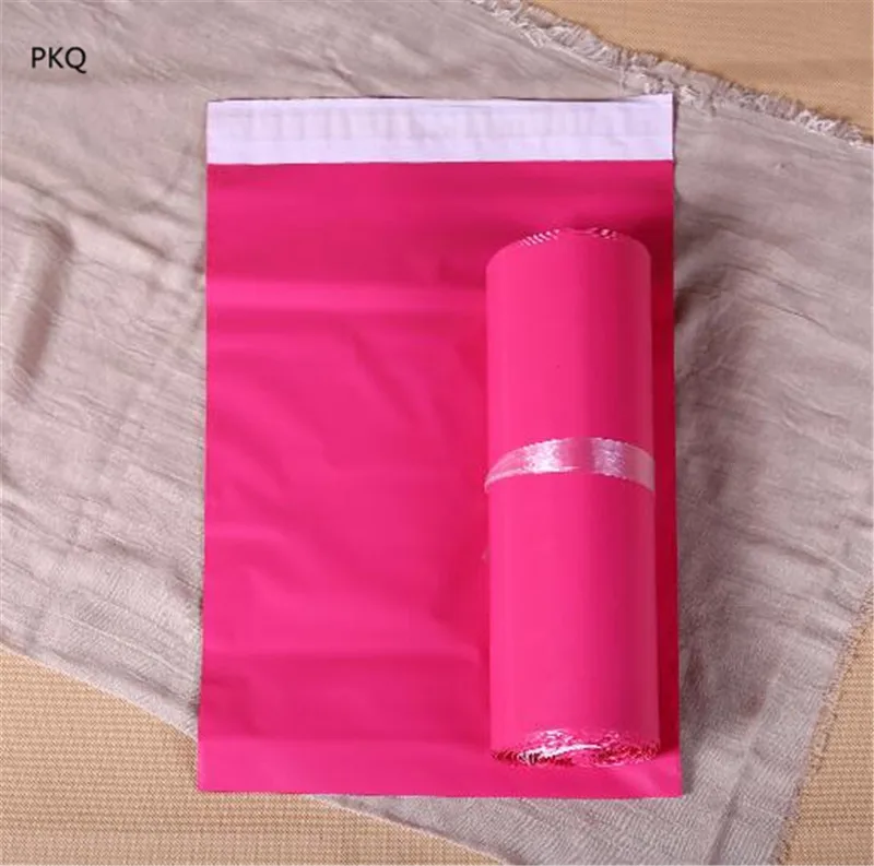 100pcs small delivery envelopes Pink Plastic Courier Bag Waterproof Shipping Postal Bag For Delivery Packaging Bag