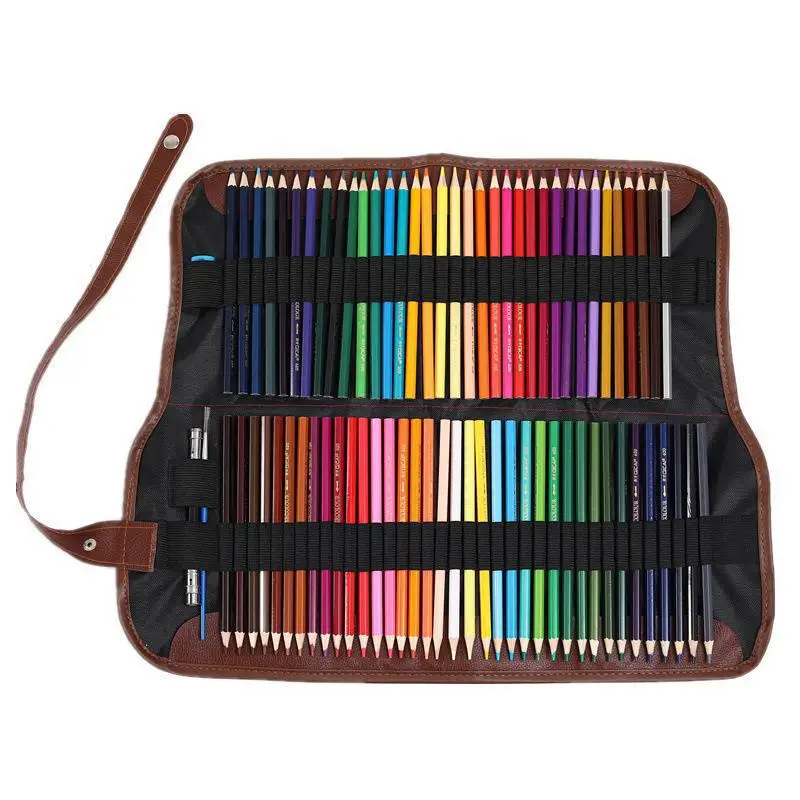 

72 Color Pencils Portable Color Sketch Water Soluble Oiliness Pencils Office Professional Art Supplies Stationery For School
