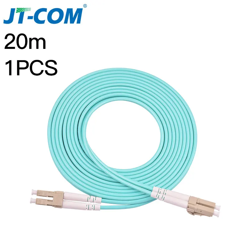 20m 1pcs 10G OM3 LC / UPC-LC / UPC Многорежимный дуплекс 2,0 мм или 3,0 мм Волоконно-оптический соединительный кабель LC-LC Волоконно-оптический соединительный кабель 3M 5M 10M 15M Волоконно-оптический перемычка - Цвет: 20m 1pcs