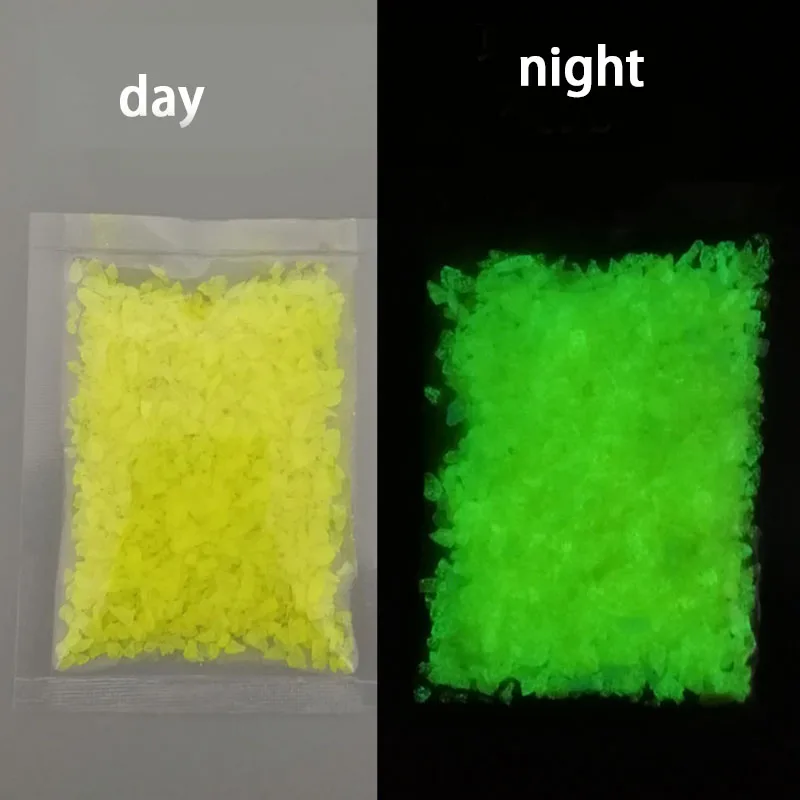 DIY светящиеся гравия фосфоресцирующий песок Романтический Небесно-Голубой аквариум флуоресцентные частицы Новогоднее украшение для вечеринки