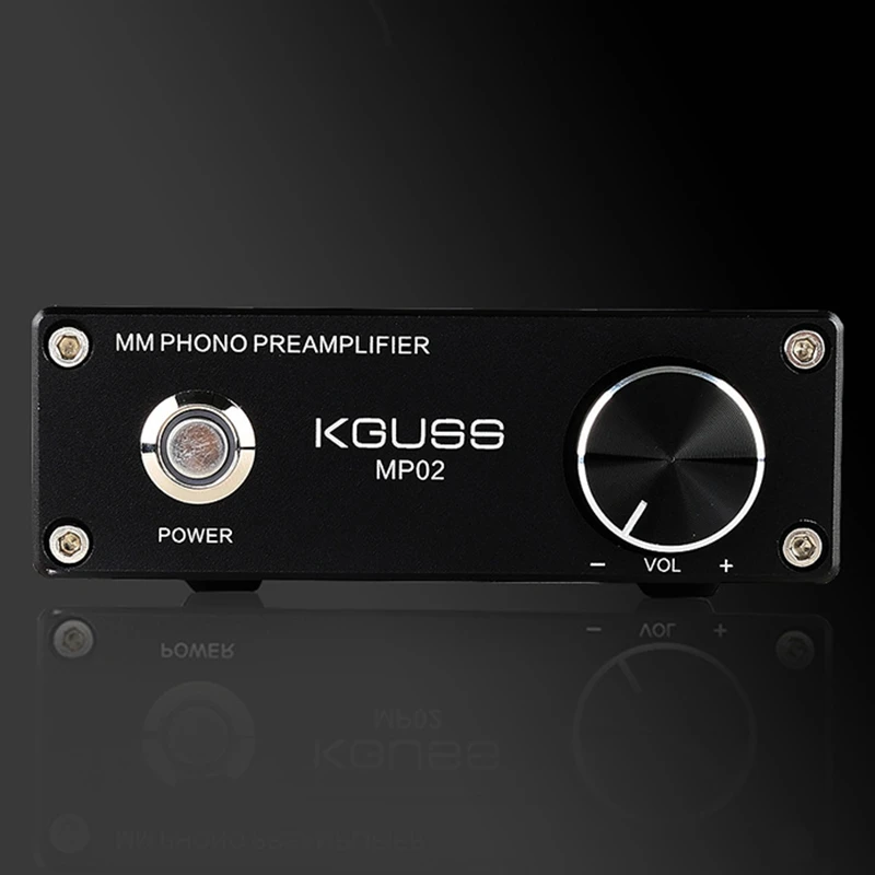 Kguss Mp02 Phono Предварительный усилитель долгоиграющая запись плеер мини мм Phono предусилитель аудио усилитель