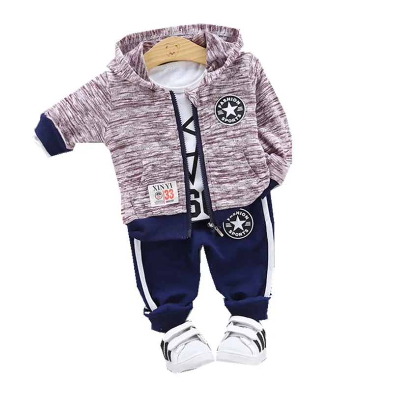 

Spring Atumn Baby Cotton Clothes Fashion Children Boys Girls Hoodies T-shirt Pants 3Pcs/Sets New Toddler Casual Tracksuits