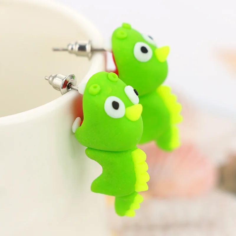 Корейский пижамный комплект зеленого цвета с милым единорогом маленькие серьги