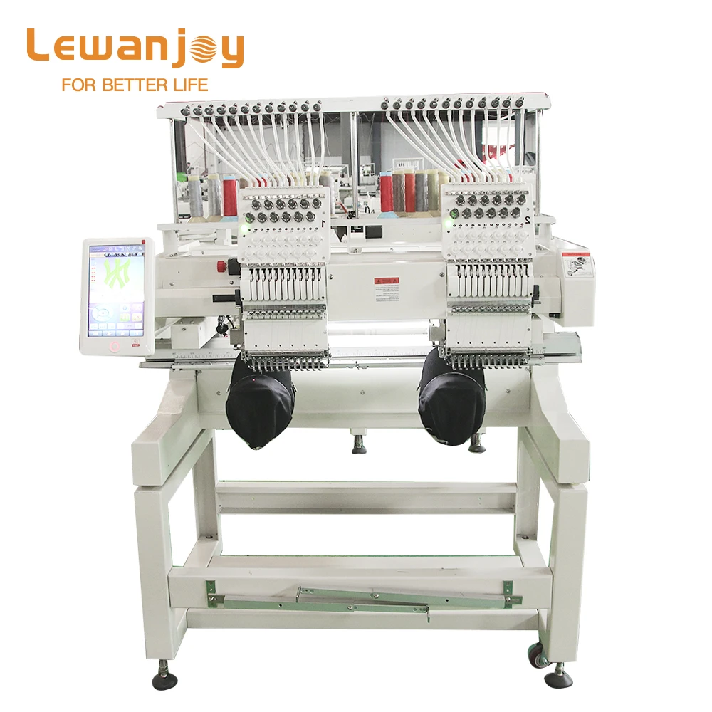 Free Shipping Hot Selling 2 Head 15 Colors High Speed Quality Sewing&Embroidery Machine Computerized Commercial & Household