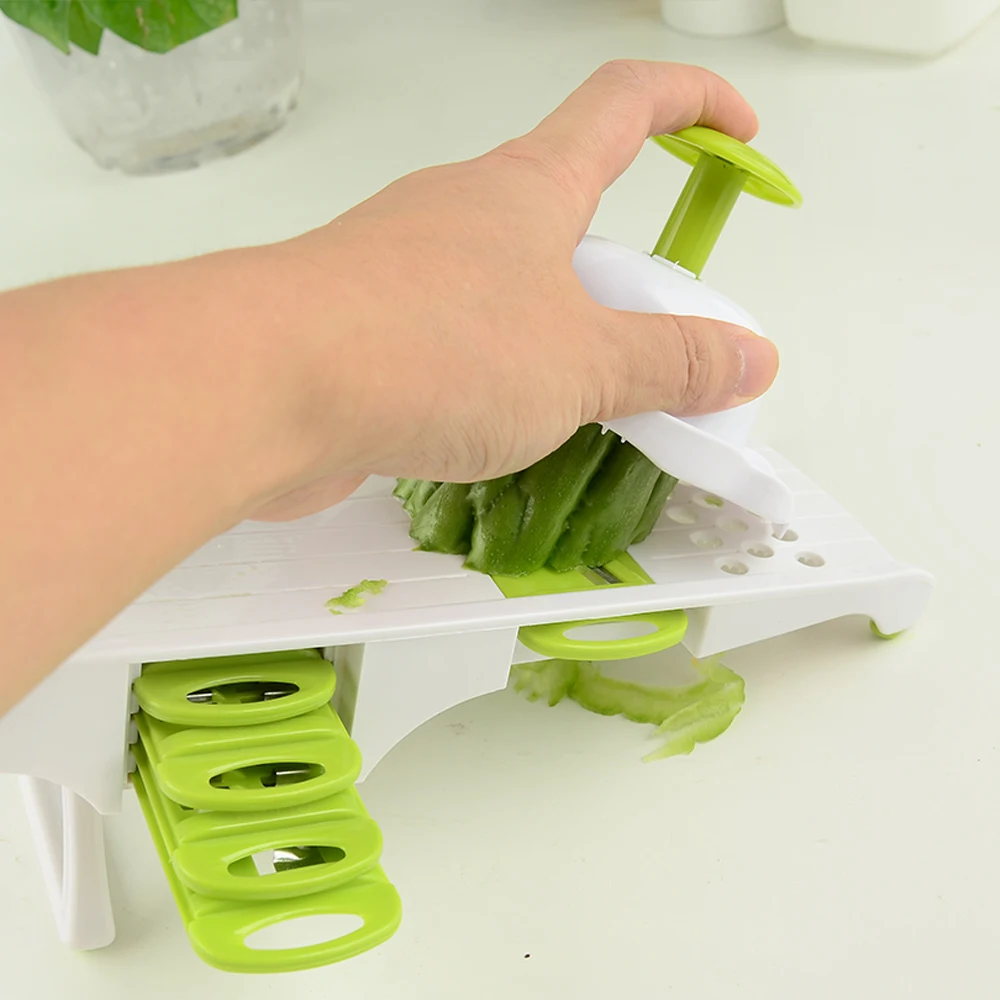 XYj 5 Blade Slicer Vegetable Fruit Cutter Shredders Graters With Container Kitchen Accessory Useful | Дом и сад
