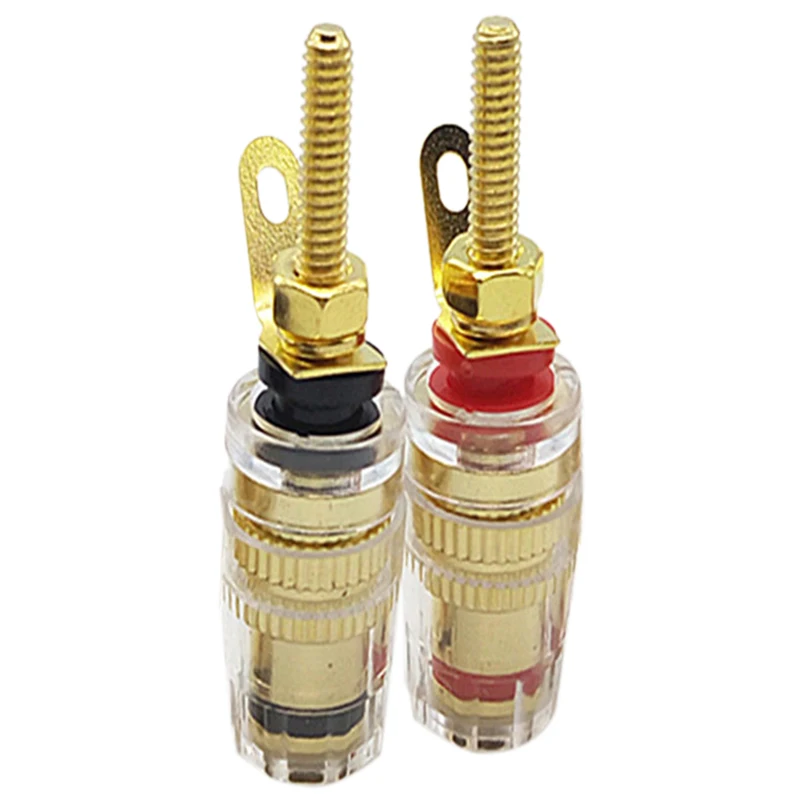 AMS 10Pcs/лот медный усилитель динамик аудио Кристалл терминал разъем банан 4 мм