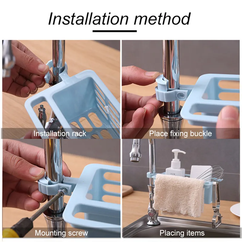 1PC Kitchen Sink Sponge Storage Rack Dish Drainer Towel Holder Faucet Organizer Accessories | Дом и сад