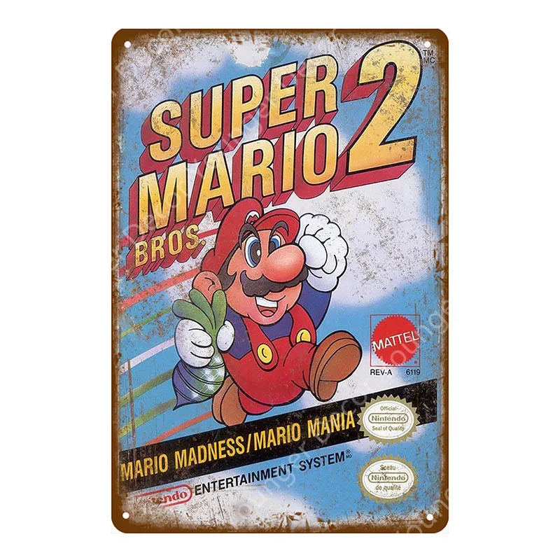 Япония плакат видеоигры nintendo power Супер Марио стикер стены sega Gamer стены искусства дощечки с рисунком комнаты декор YI-030 - Цвет: YD7975EI