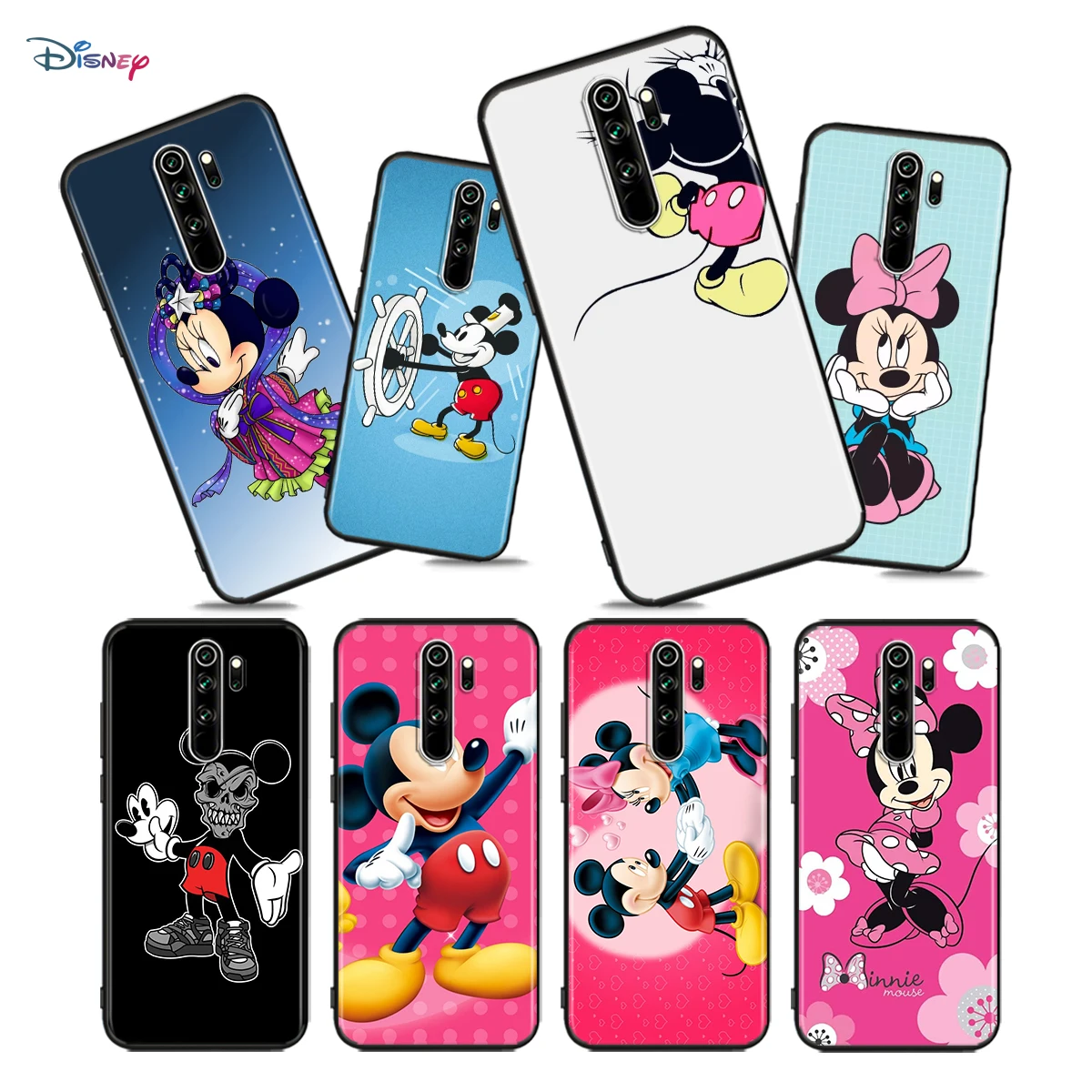 

Hot Mickey Mouse For Xiaomi Redmi Note10 10S 9T 9S 9 8T 8 7 6 5A 5 4 4X Prime Pro Max Black Phone Case Cover