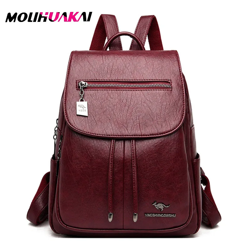 

High Quality Women Bag College Style School Bag Backpack Girl Mochila Women Leather Backpack Female Travel Shoulder Bag Backpack