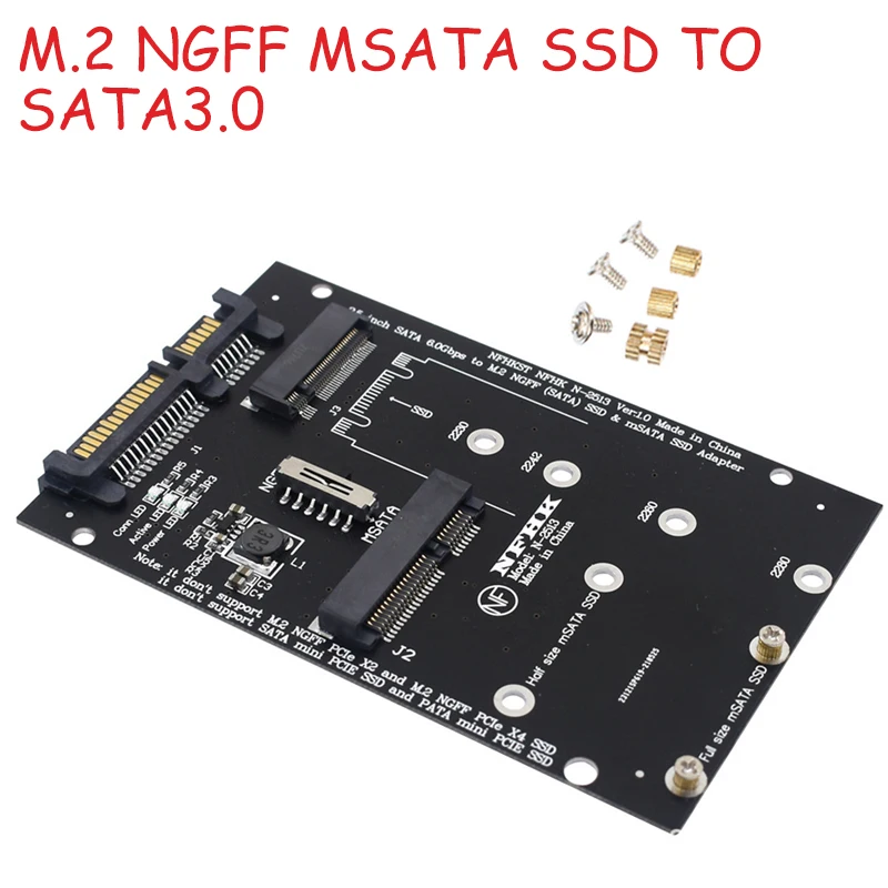 

Универсальный Переходник Msata на 2,5 дюйма, SATA Стандартный Mini SSD M SATA на 2,5 дюйма, SATA 22-контактный переходник, карта для Windows Linux Mac 10 OS
