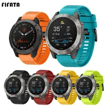 Fifata Smart Horloge Band Bandjes Voor Garmin Fenix 6 6S 6X 5X 5 5S 3 3HR Forerunner 935 945 Quick Release Band Siliconen Armband