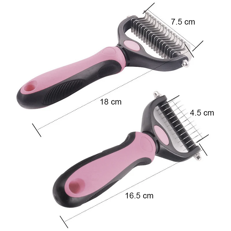 Щетка для удаления шерсти домашних животных расческа из нержавеющей стали