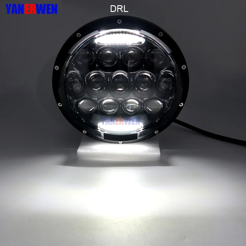 7 inch LED Headlamps Halo Ring Amber Turn Signal 150W Hi Low for Lada Niva 4x4 Jeep Offroad 7&quot DRL Headlights 12V DOT | Автомобили и