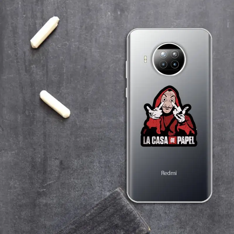 

La Casa de papel Phone Case Transparent for Xiaomi Redmi note 10 t 8 9 pro lite 11