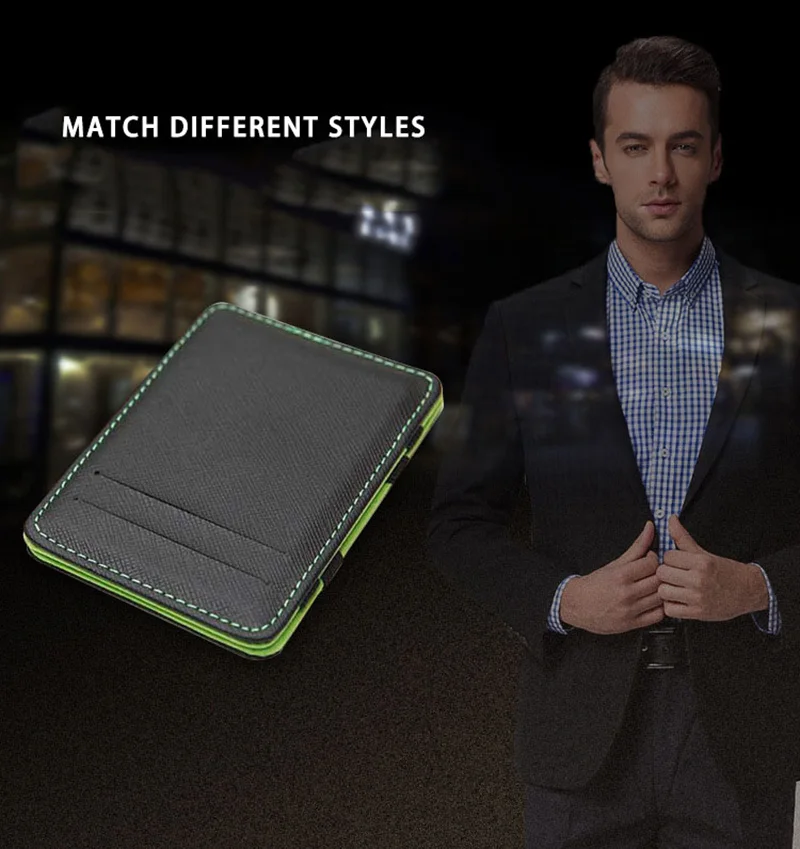 KUDIAN BEAR минималистичный мужской кошелек Rfid Тонкий кошелек органайзер для карт кошелек Magic carteras hombre Minimalista BID222 PM49