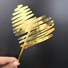 Акриловая буква сердце торт топ флаг украшение для дня рождения свадебные принадлежности с днем рождения Любовь Флаг Топпер для торта