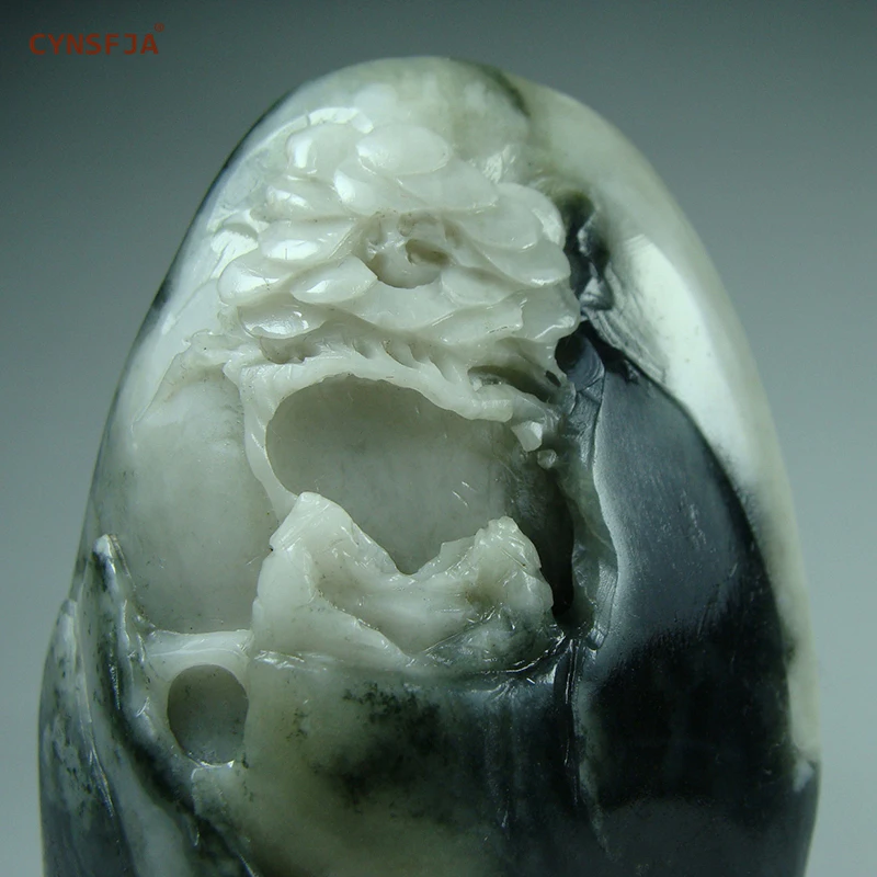 Настоящий редкий сертифицированный китайский душань нефритовый амулет CYNSFJA