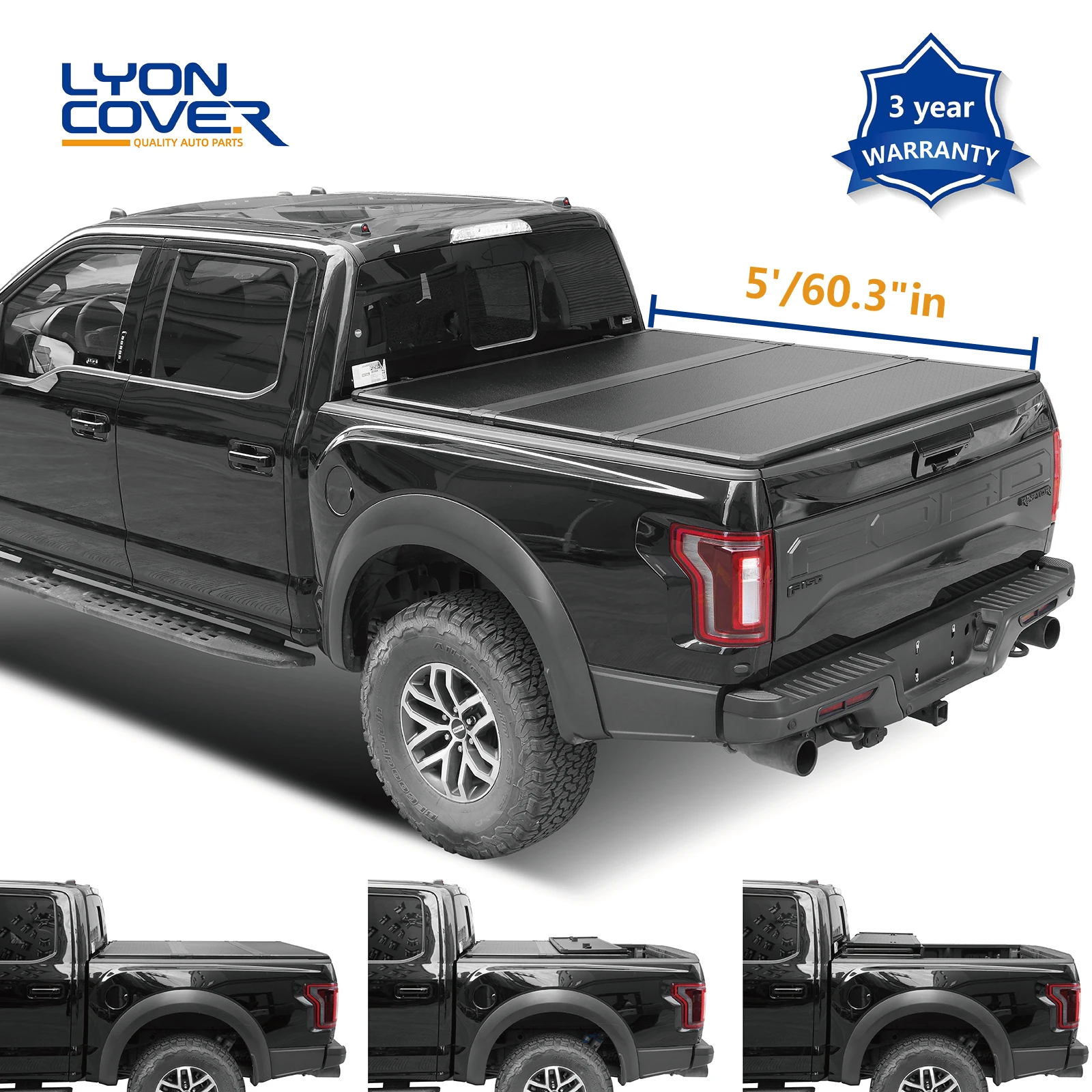 5'/60 3 &quotЖесткий трехстворчатая кровать грузовика для 2005-2015 Toyota Tacoma Tonneau Обложка
