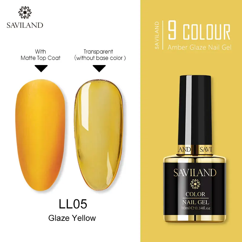 10ML LL05 SAVILAND Радужный Янтарный Гель-лак для ногтей креативный художественный Гель-лак для ногтей полупрозрачный праймер лак для ногтей - Цвет: 10ML LL05