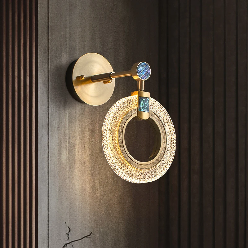 Роскошный светодиодный настенный светильник лампа для спальни гостиной ванной