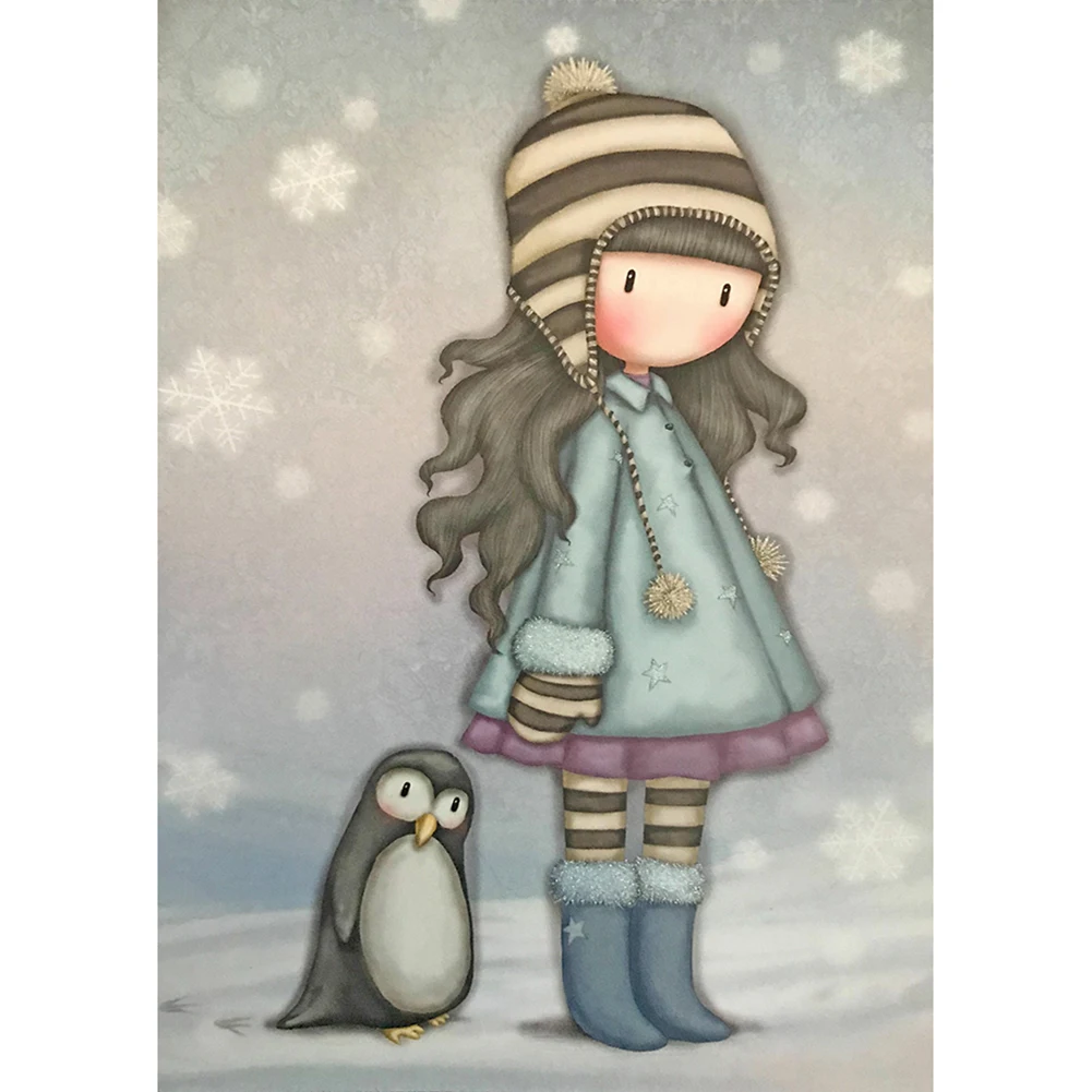 

Gores Doll Embroidery Fairy Girl Mosaic Full Round Drill Diamond Painting Kit for Bead Art 5D Rhinestones Handmade Crafts