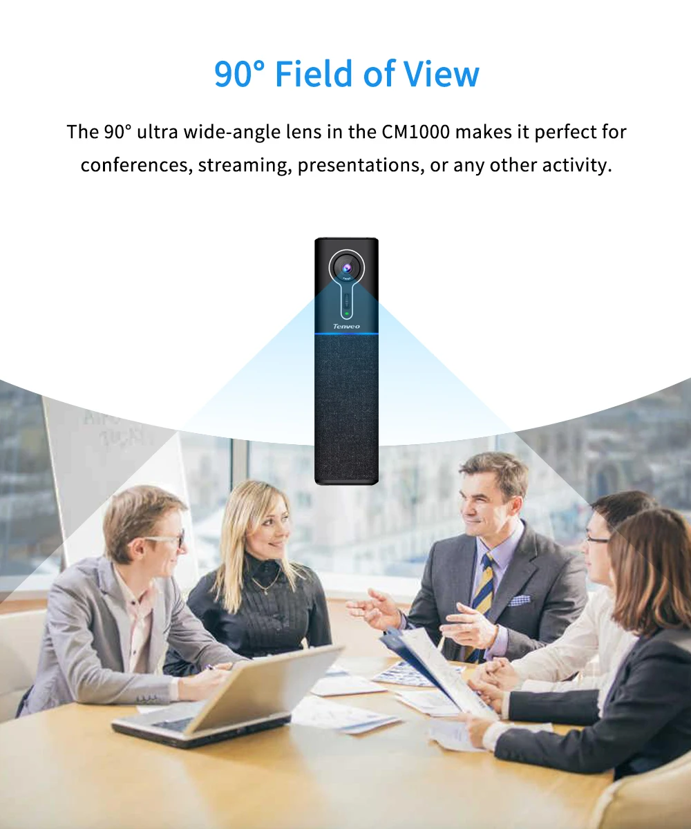 CM1000 Face Auto Tracking Webcam with mic and Speaker 3 in 1 USB PC Laptop Streaming Web Camera for Video Conferencing Calling | Компьютеры