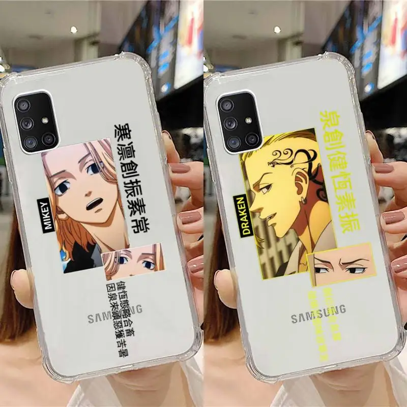 

Tokyo Avengers Revengers anime Phone Case Transparent For Samsung Galaxy A S Note 9 11 10 51 50 71 70 80 20 21 30s ultra plus