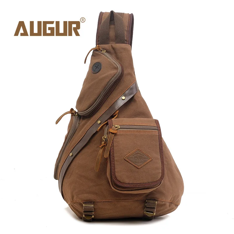 

Luxury Canvas Chest Crossbody Backpack Anti Theft Summer Sling Travel Hiking Sport Moto Shoulder Bags For Men 2021 Fashion Brand