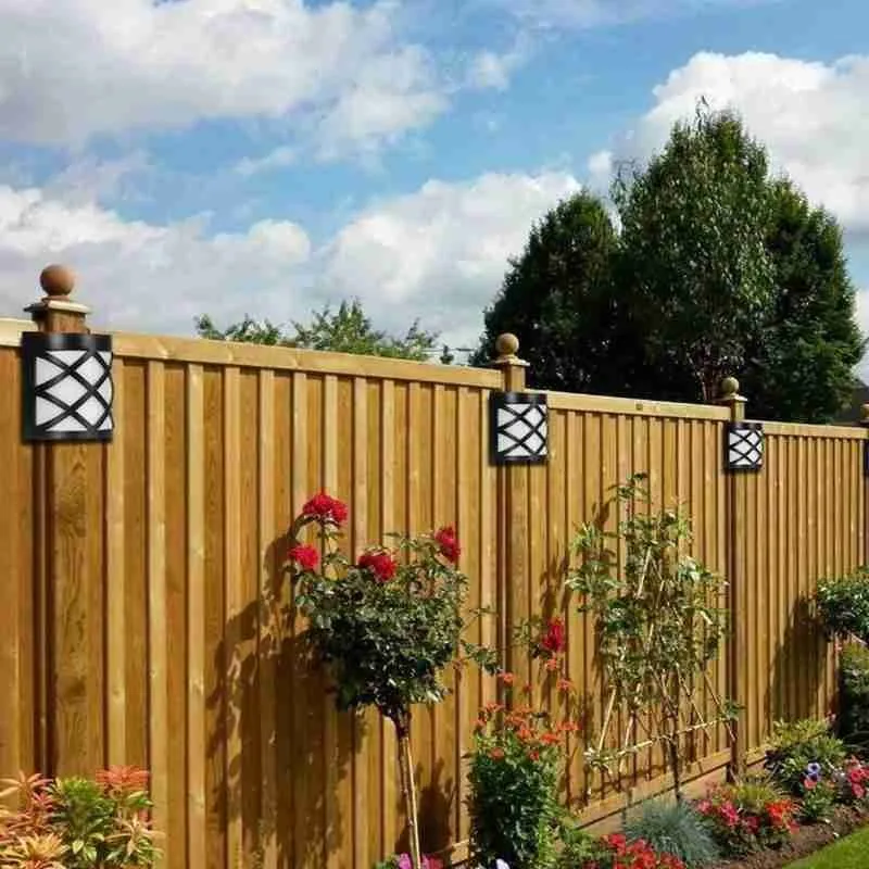 Солнечный Мощность настенный светильник движения Сенсор на открытом воздухе 6LED