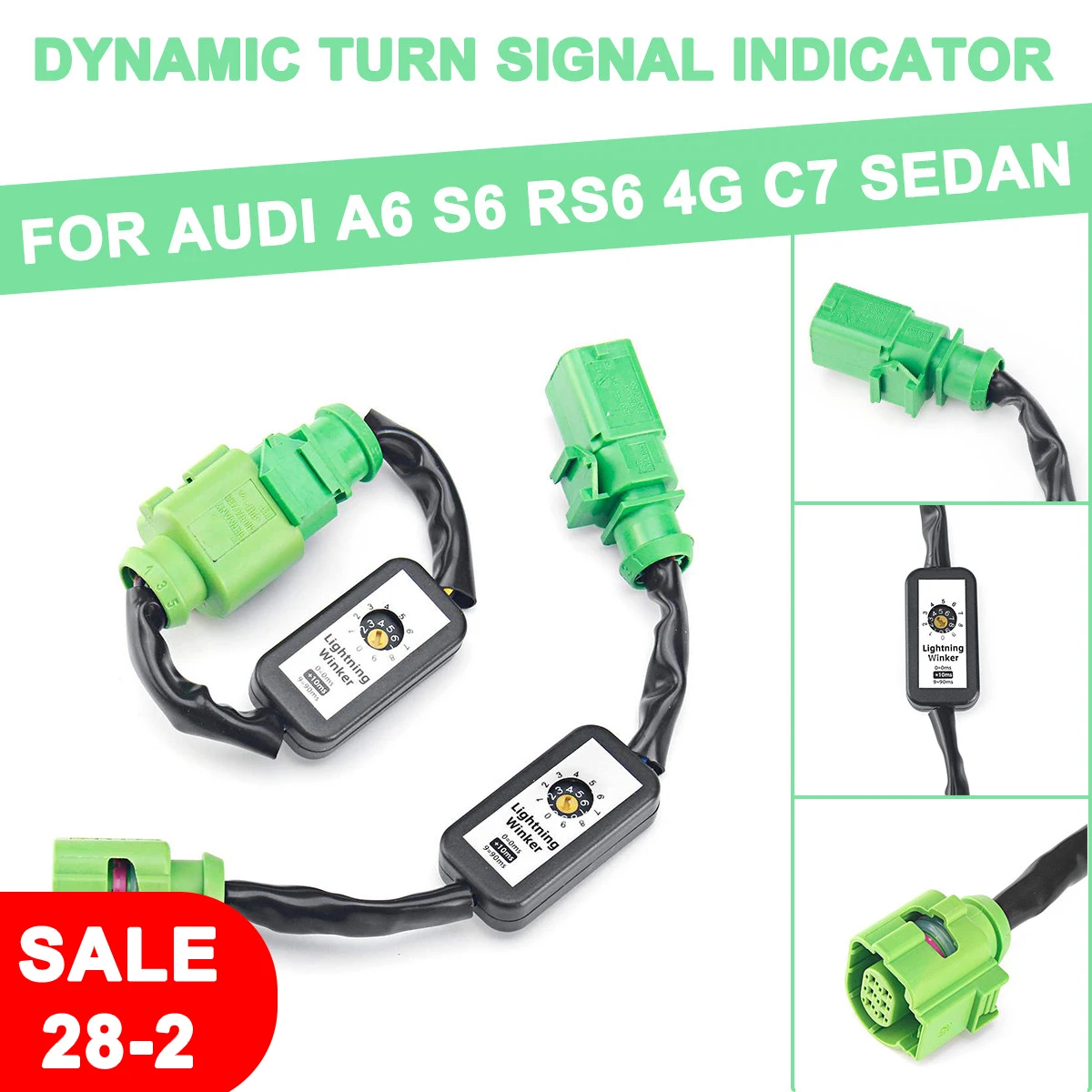 Светодиодный задний фонарь Динамический указатель поворота надстройку провод