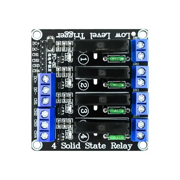 Твердотельное реле для arduino 1 / 2 4 8 каналов стандартная печатная плата SSR 5 в