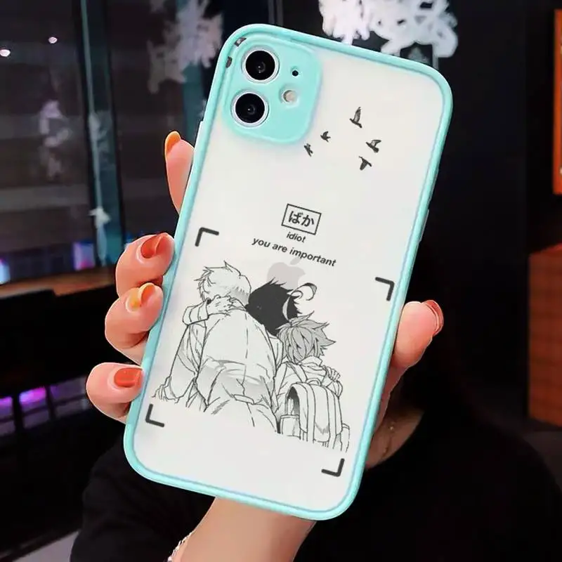 

The Promised Neverland japan anime Phone Cases matte transparent For iphone 7 8 11 12 plus mini x xs xr pro max cover