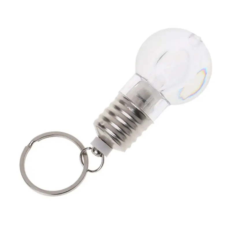 

1Pc Mini Change Color Creative LED Lamp Bulb Light Key Chain Key Ring Night light