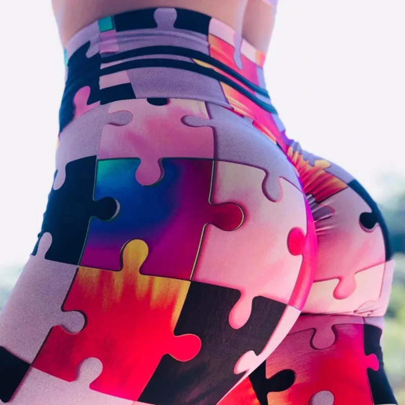 Tie Dye Tights Leggings Sports Women Fitness Push Up Yoga Pants Stretch Workout Leggings Running Slim Gym Leggings Plus Size 3XL