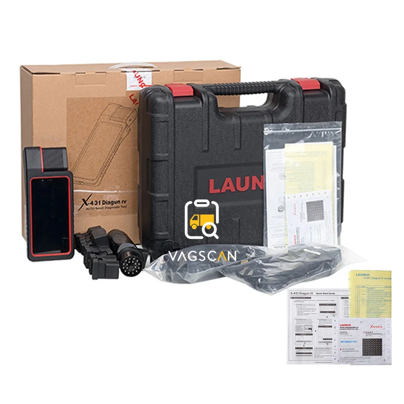 Launch X431 Diagun IV с желтым чехлом кабели адаптера OBD 2 диагностический инструмент