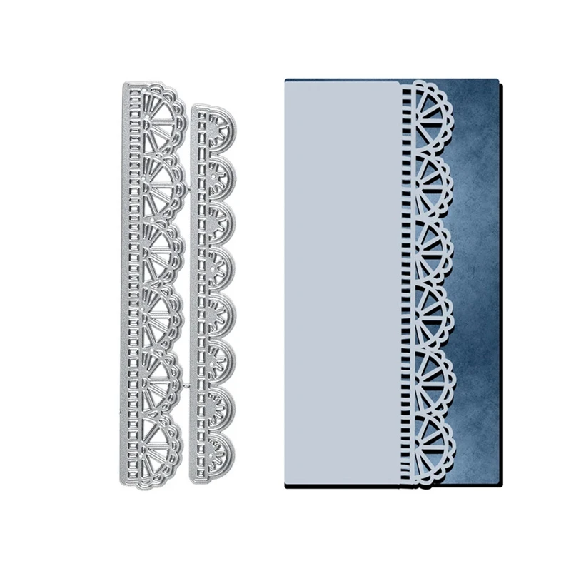 InLoveArts Вырубные штампы металлические полукруглая кружевная граница Края штамп