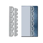 Металлические штампы InLoveArts, полукруглая кружевная кромка, штамп для скрапбукинга, альбома, карточек, трафаретов для тиснения