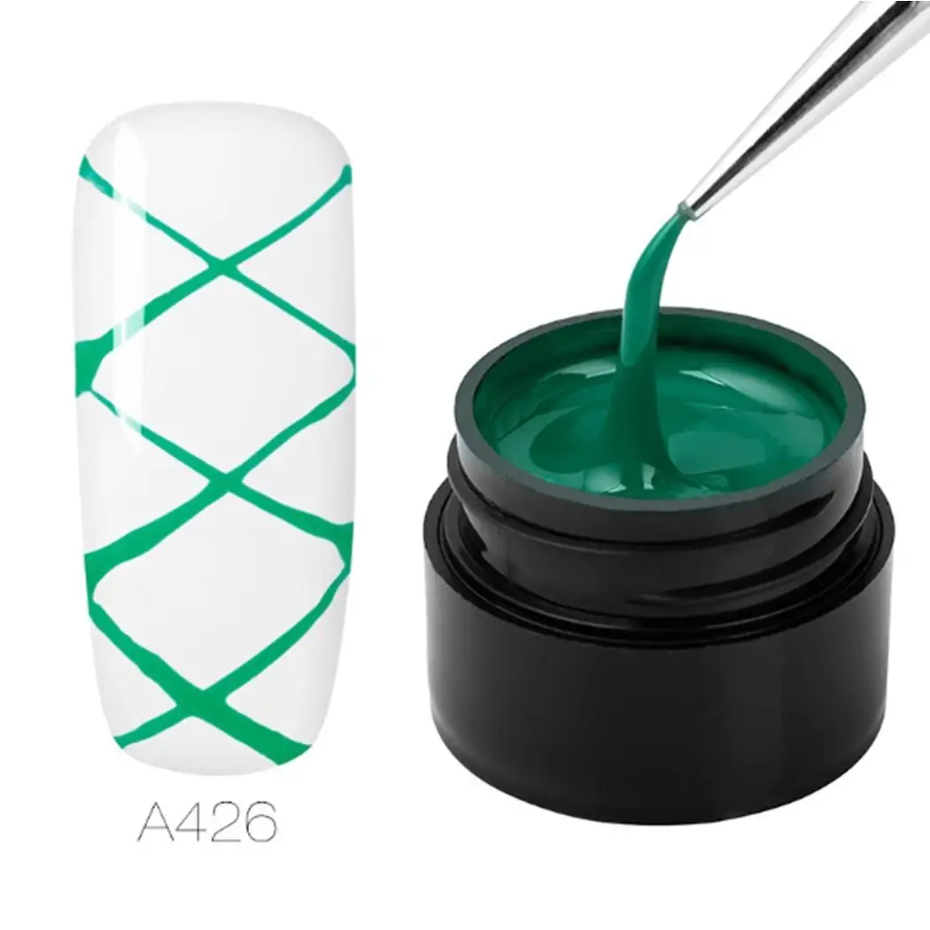 Лак гель эластичный паук сетка лак для ногтей 5 мл как на картинке долговечный