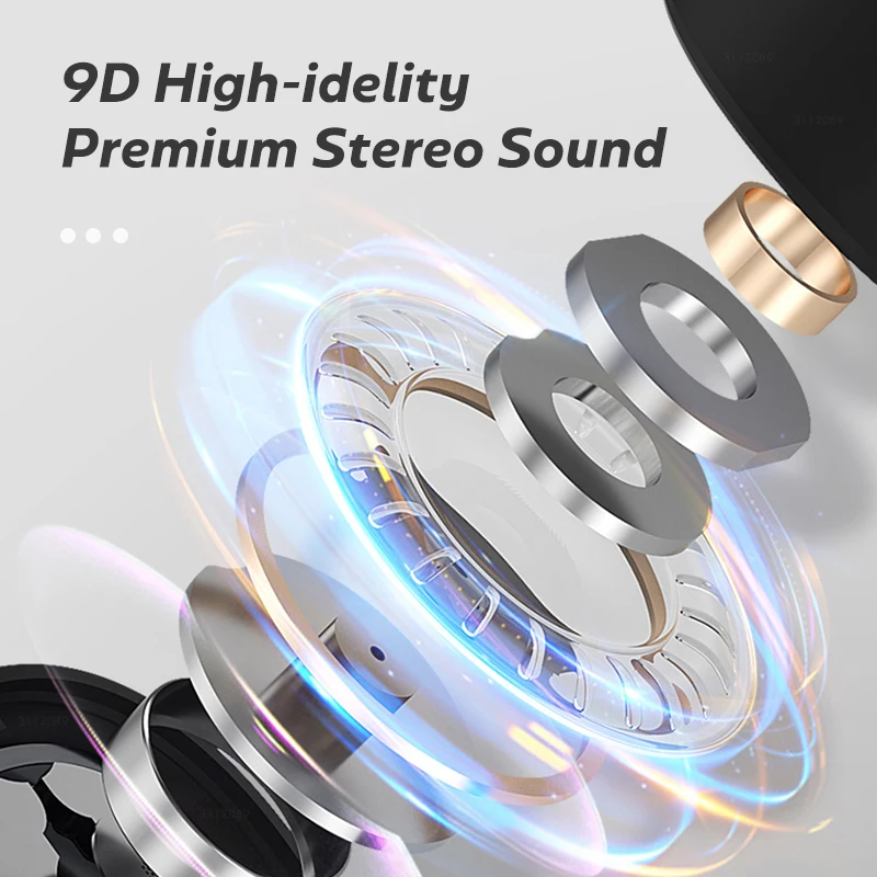 

Wireless Headphones Bluetooth Earphone TWS HiFi Stereo Gaming Headset Noise Cancelling Earbuds With Microphone Sport Waterproof
